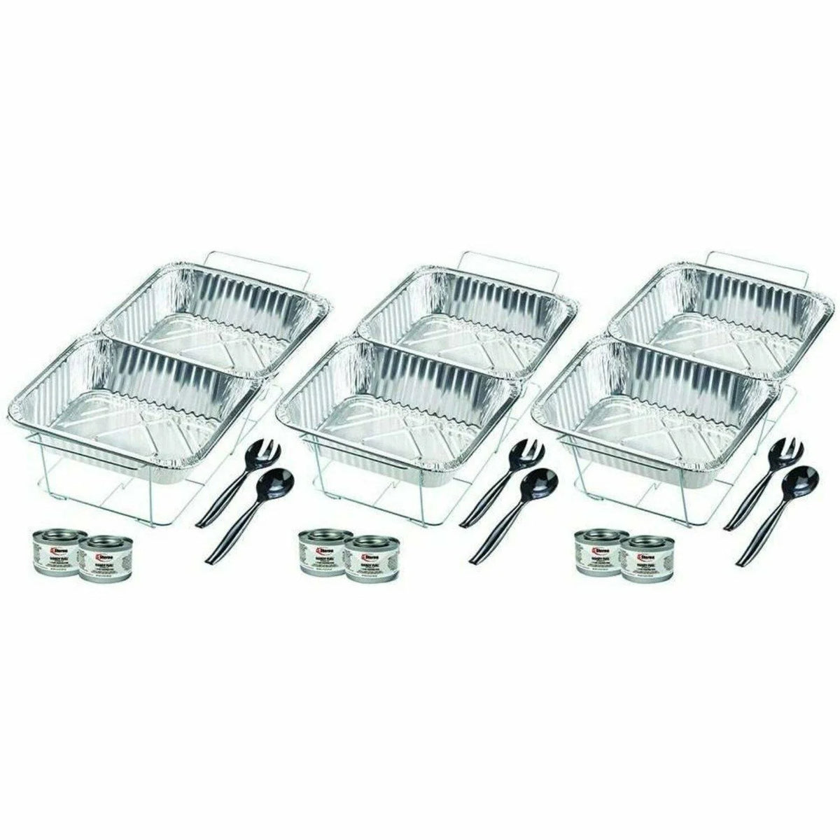 Disposable Aluminum Chafing Dish Buffet Set 24PC X874901