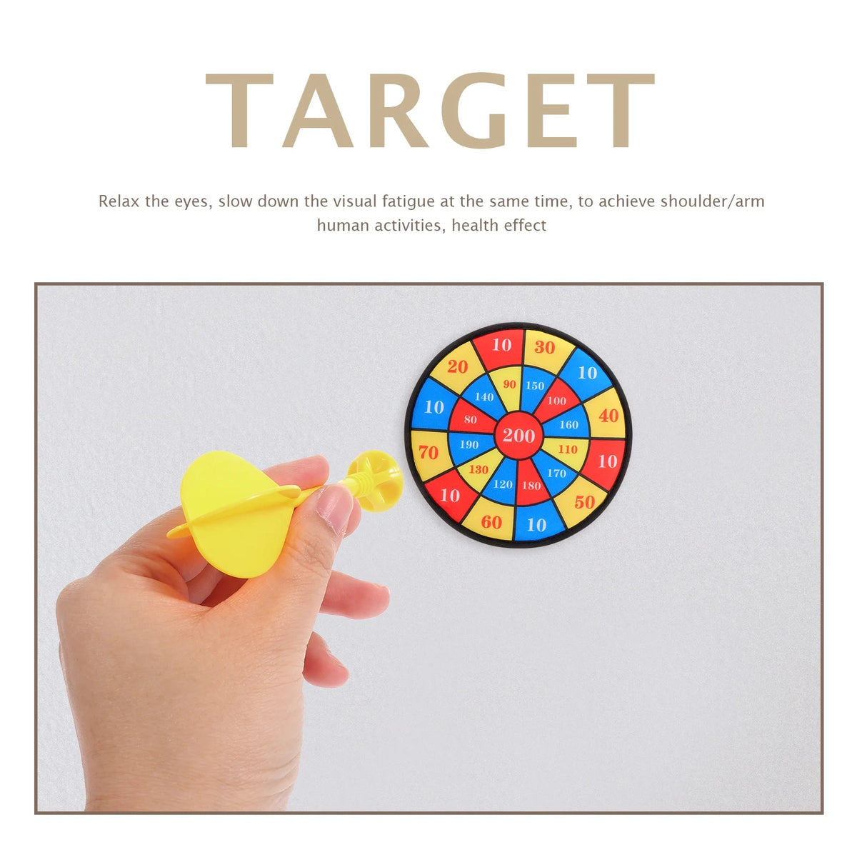 13 Pcs Kids Sticky Balls Darts Board Toys M961