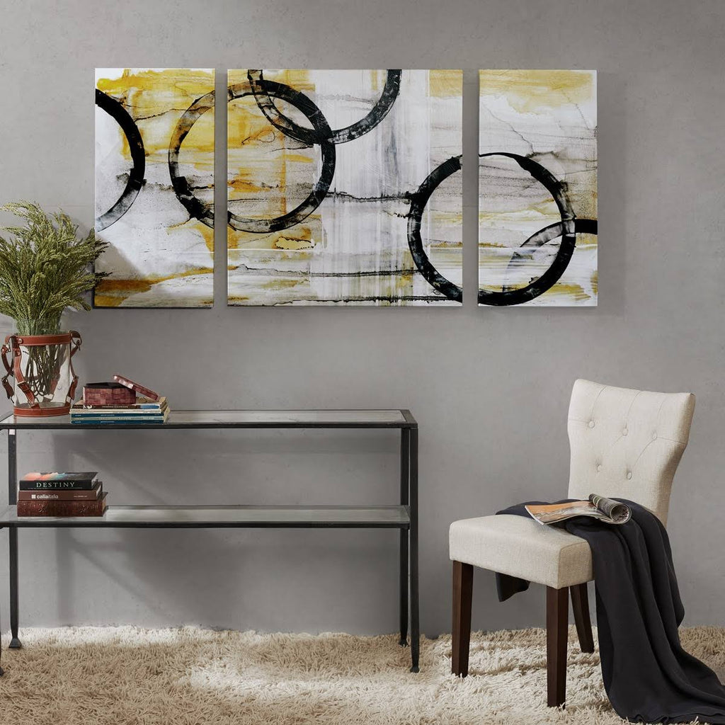 Yellow Gel Coated Canvas (Set of 3) F6799