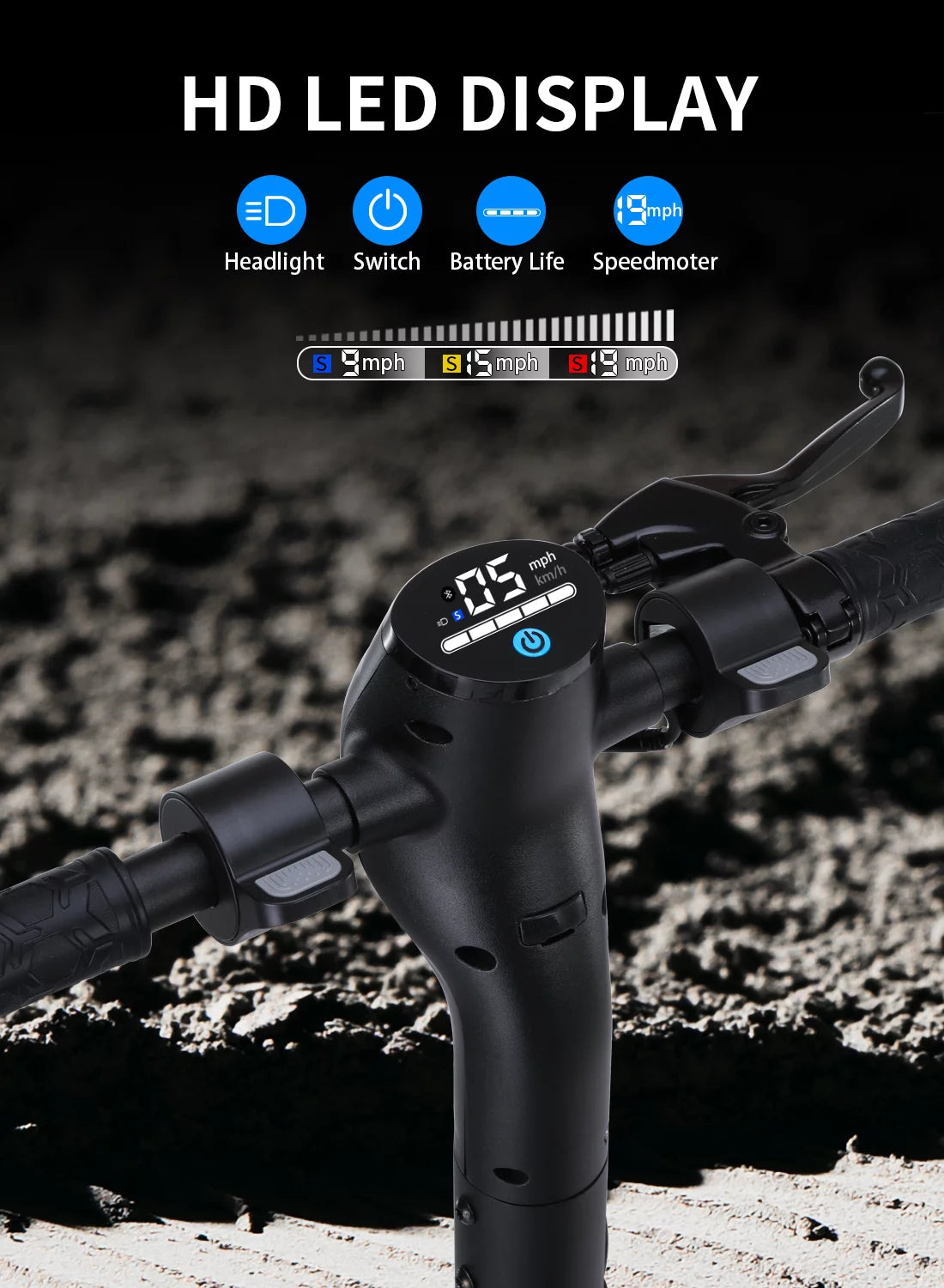 Electric Scooter with 350W Motor and 8.5 inch Honeycomb Tires S56038