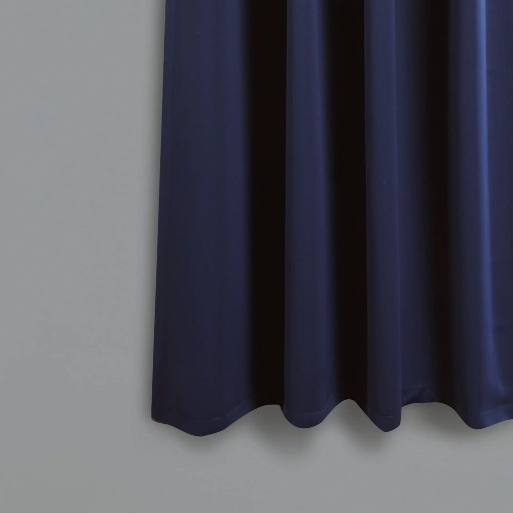 Blue 95" x 52" Insulated Back Tab Blackout Window Panel Pair B6327