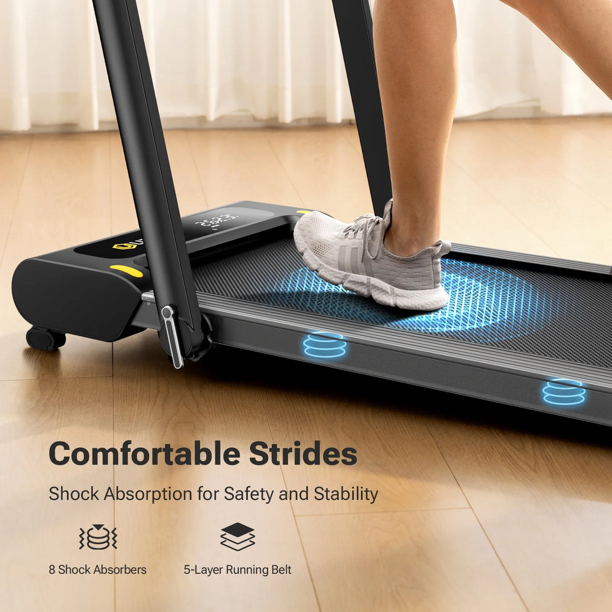 Folding Treadmill with 5% Incline 265lbs Weight Capacity Z548