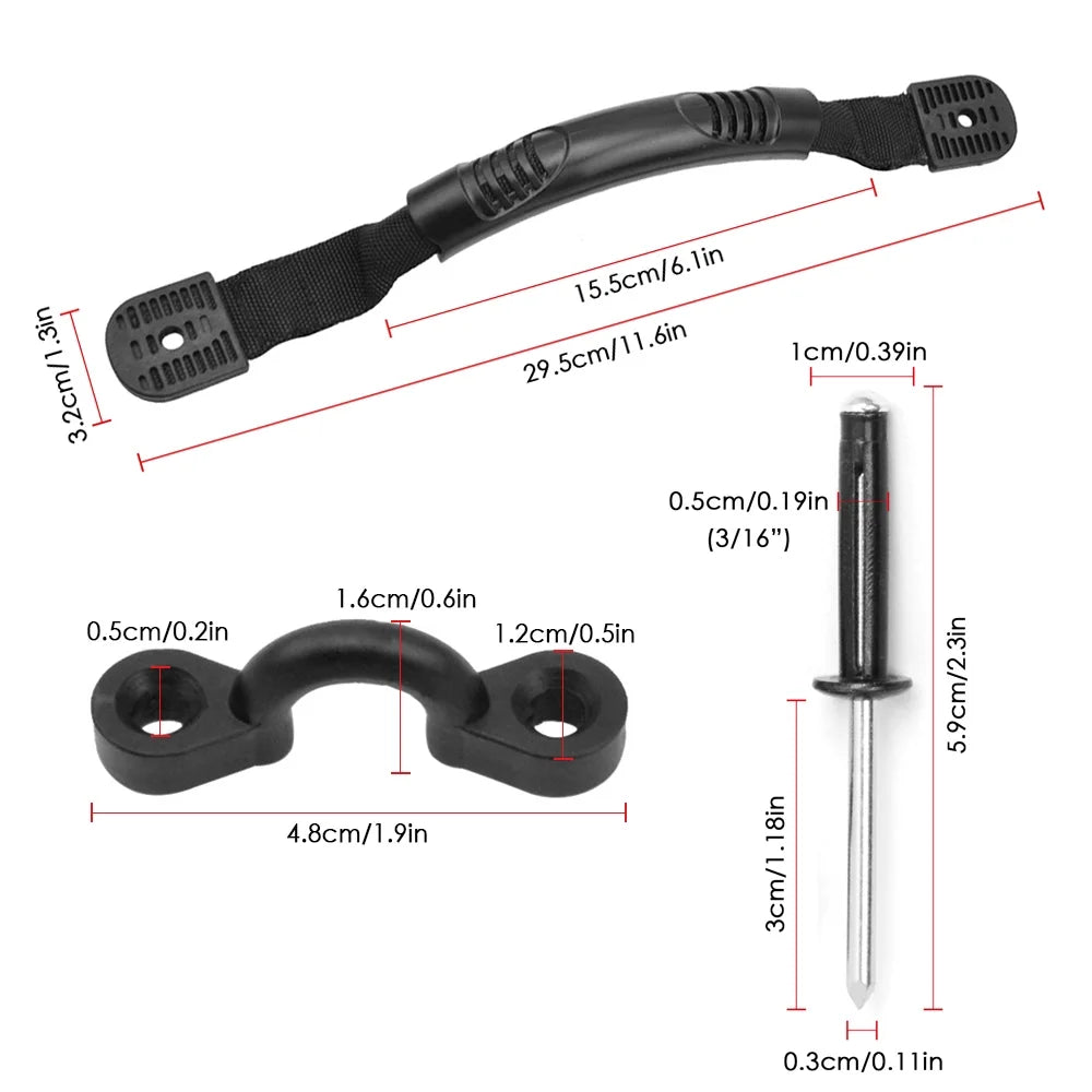 Kayak Carry Handles Pad Eye Rivets Set X524