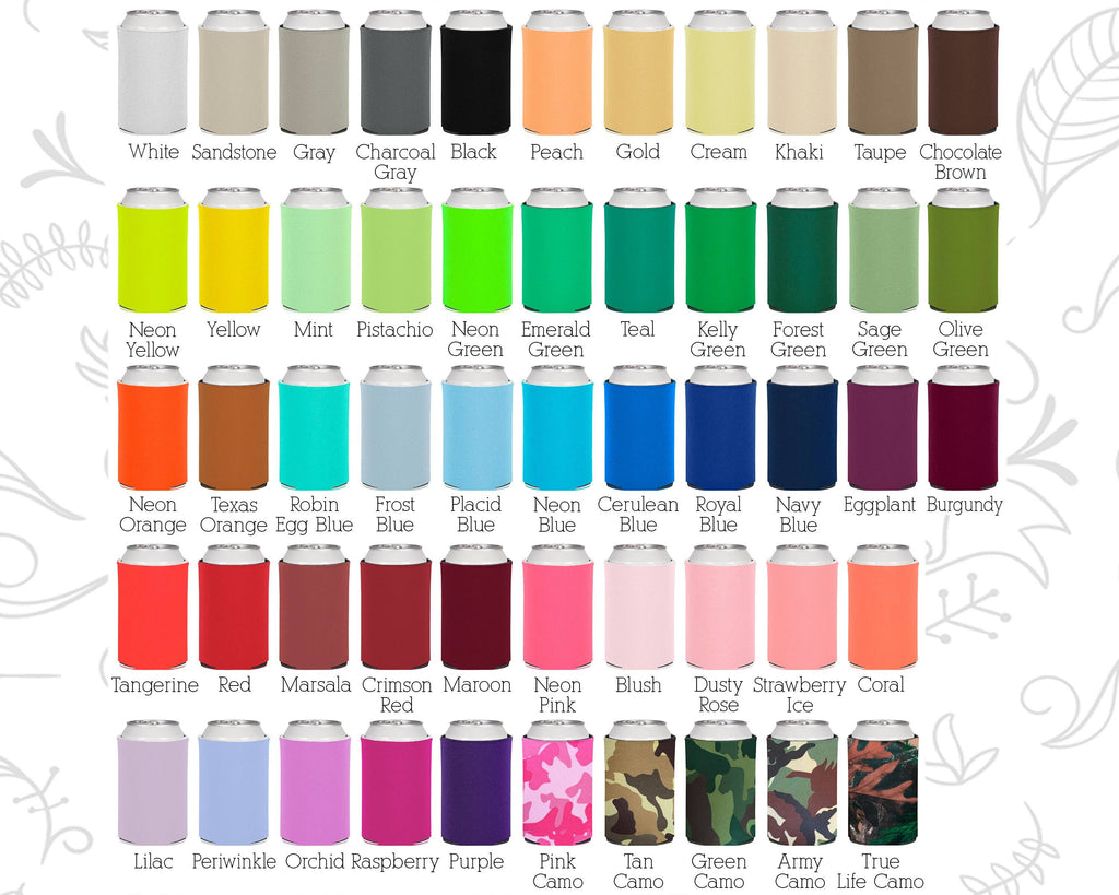 Custom Wedding Favor Can Coolers Q335086