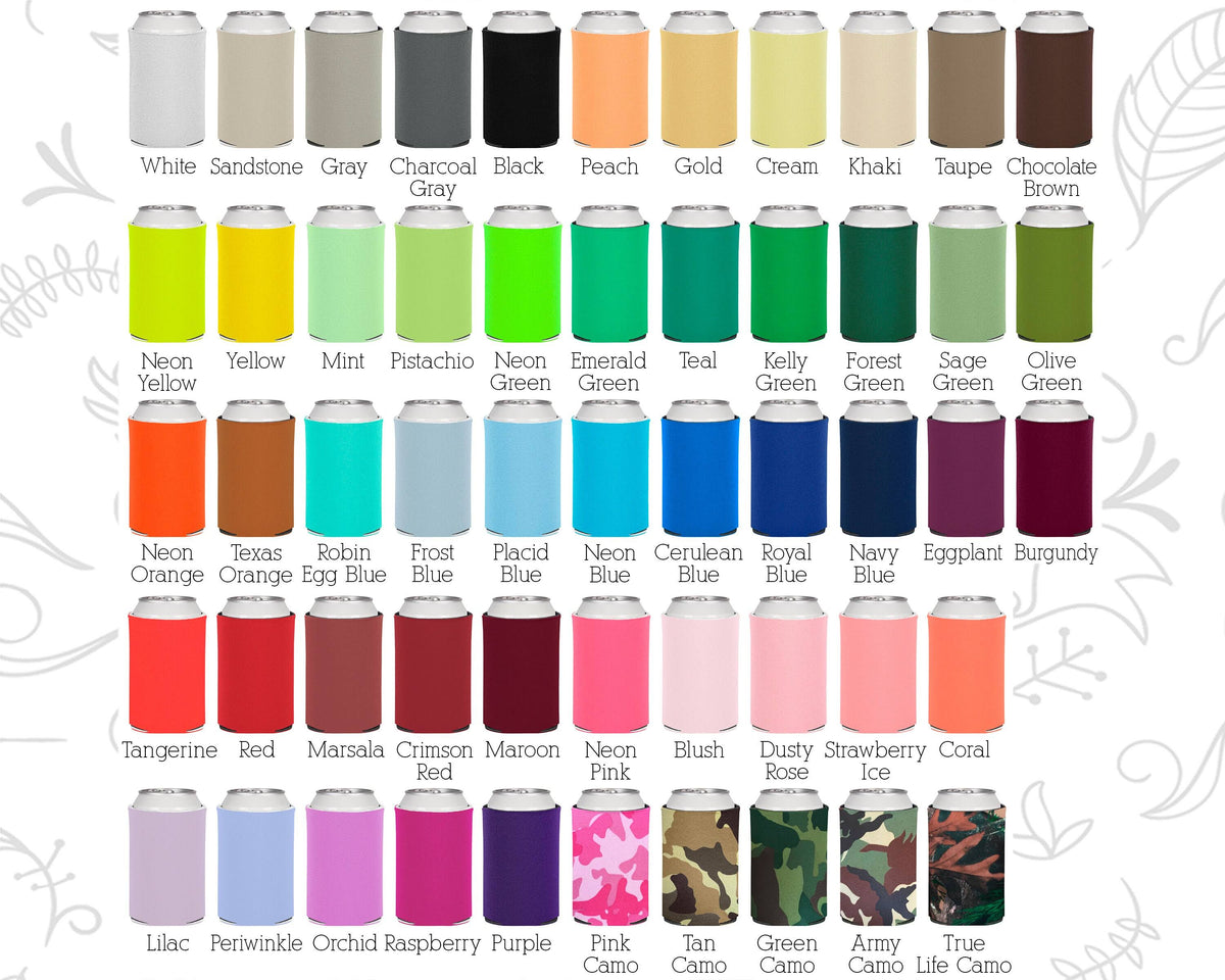 Custom Wedding Favor Can Coolers Q335086