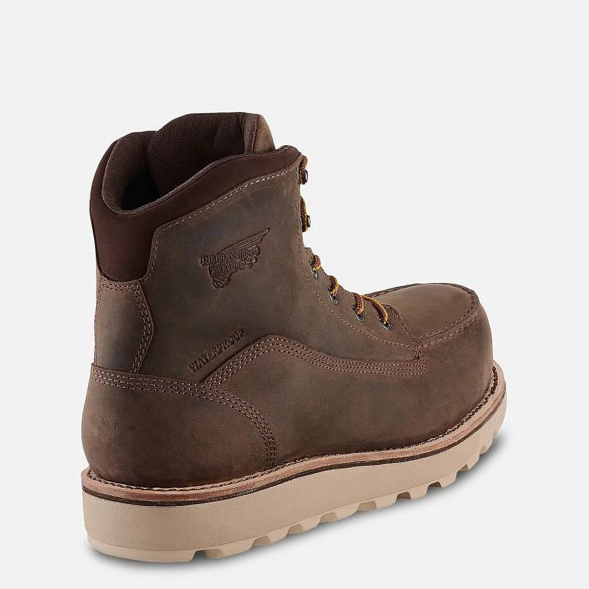 Light Brown Nubuck Leather 6-Inch Waterproof Work Boot N31458