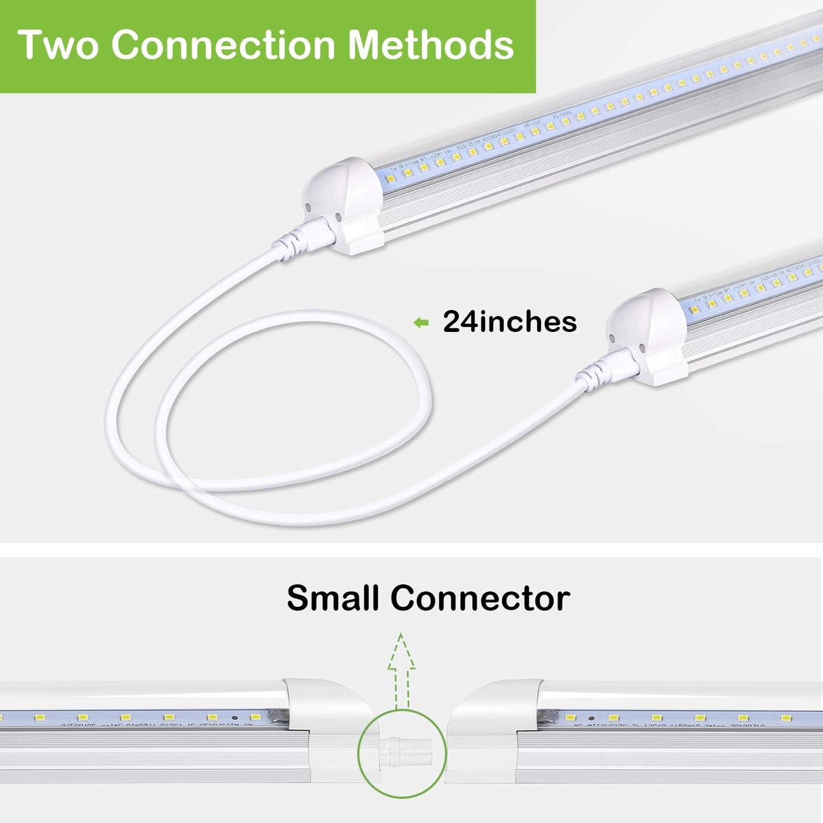 8FT LED Shop Light, 10000LM, 80W, 5000K Daylight, 10 Pack L453709