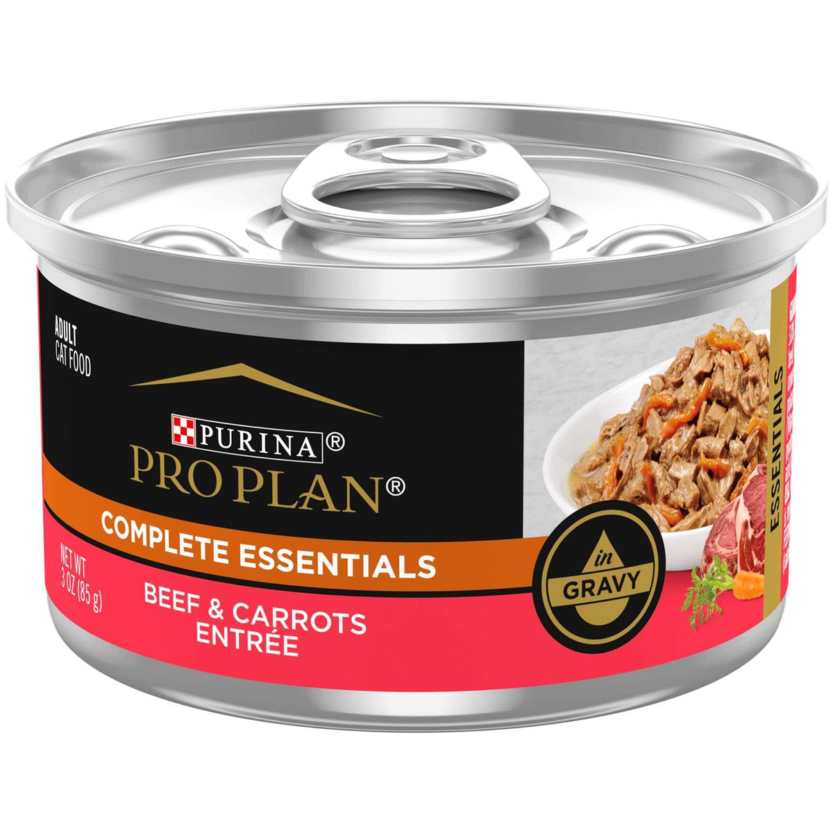 Beef & Carrots Entree in Gravy Canned Cat Food U41146