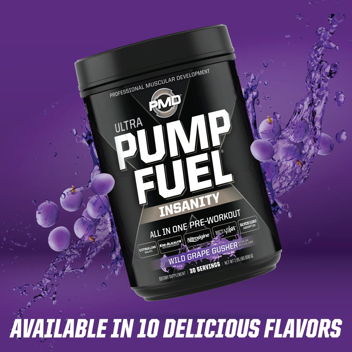 Wild Grape Gusher Pre Workout Drink Mix (30 Servings) P8912