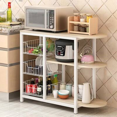 Brown/White Baker's Rack B432
