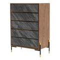 Gray Walnut Wood Bedroom Chest K2206