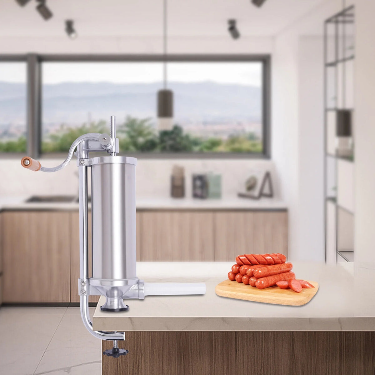 2.5L Stainless Steel Sausage Filler Meat Stuffer O15016