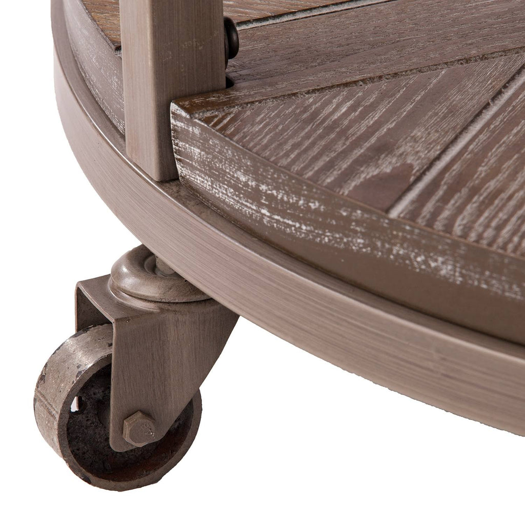 Industrial Brown Wood Cocktail Table R932099
