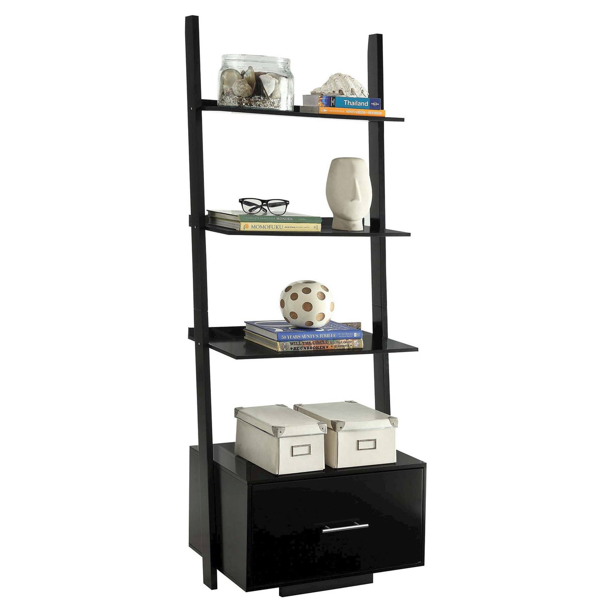Black Bookcase File Drawer Y94341