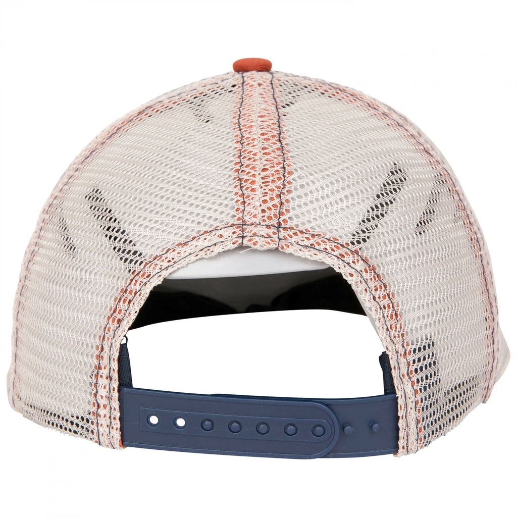 Vintage Label Mesh Back Snapback Hat A89751