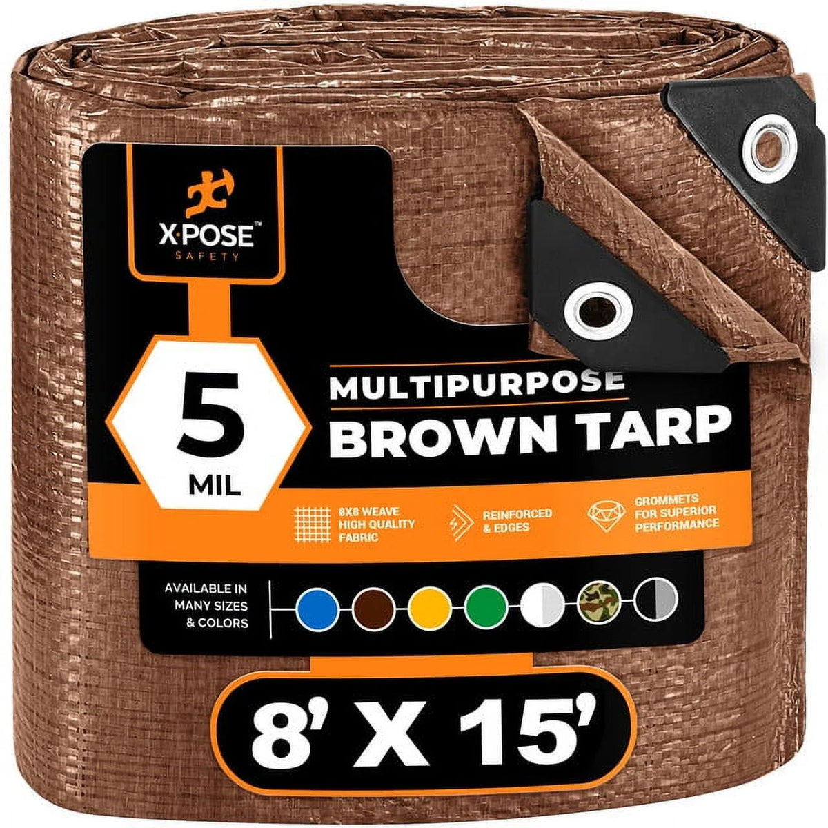Blue 5' x 7' Waterproof Poly Tarp D245
