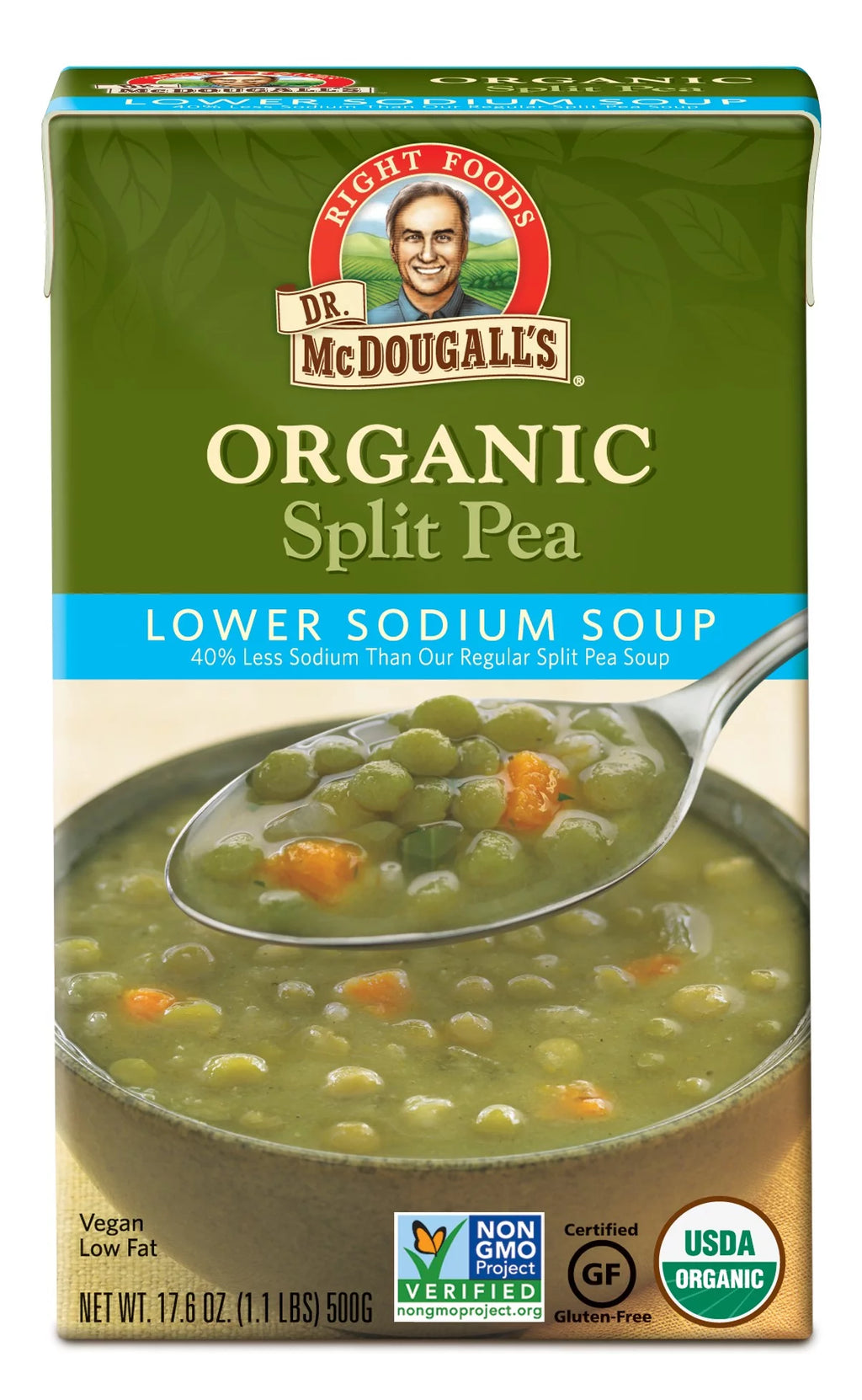Organic Split Pea Lower Sodium Soup 17.6 oz L8171