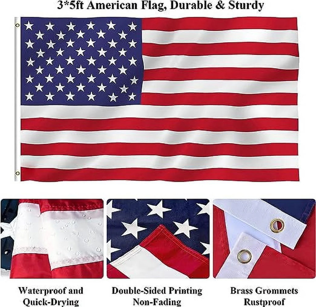 Black Wall Mount Flag Pole Kit J96164