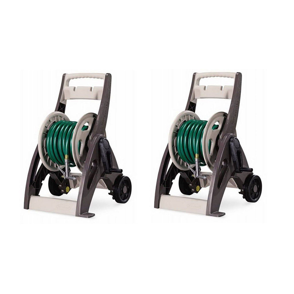 175' Resin Garden Hose Reel Cart with Leader Hose (2 Pack) L63492