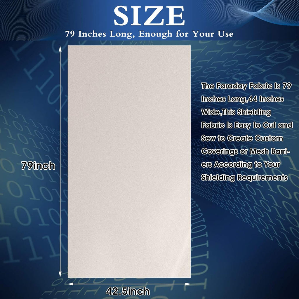 EMF Shielding Copper Fabric, 79 x 42.5 Inch W597