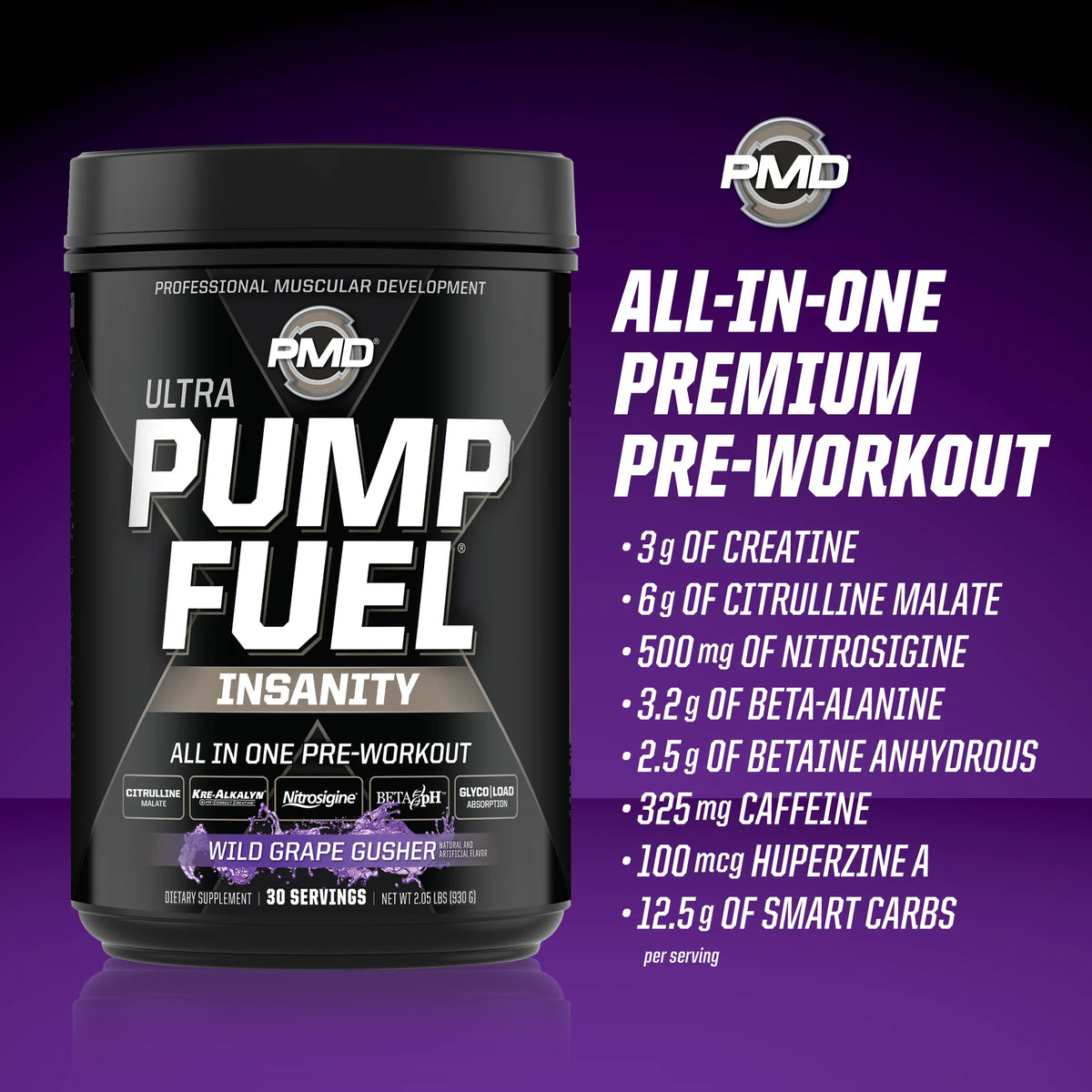 Wild Grape Gusher Pre Workout Drink Mix (30 Servings) P8912