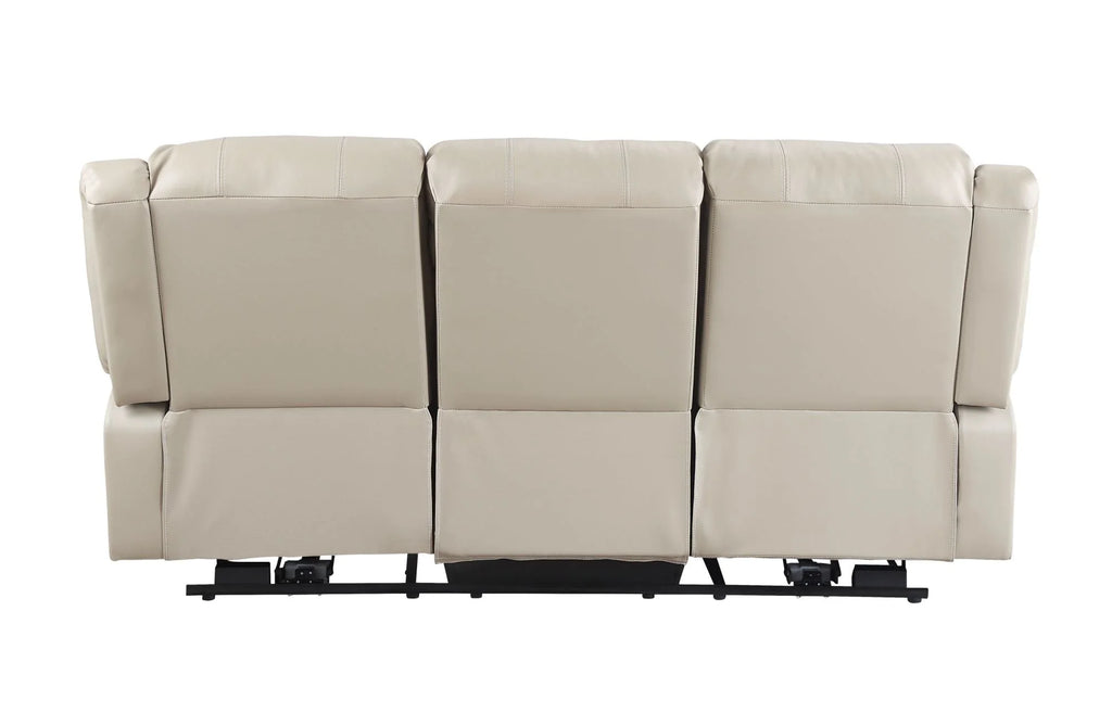 Beige PU Power Motion Sofa T3992
