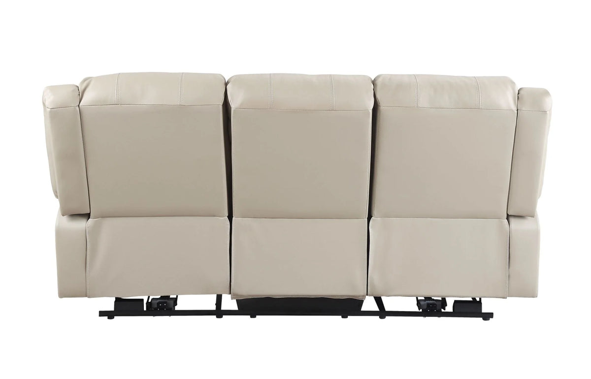 Beige PU Power Motion Sofa T3992