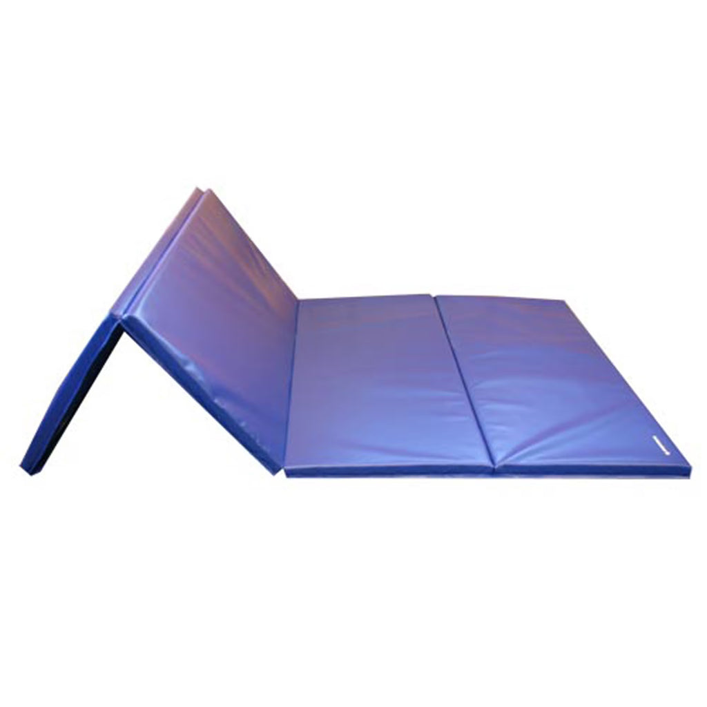 Blue 4x8 Ft x 1-3/8 Inch Folding Gym Mat X513632