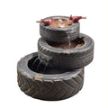 Outdoor Stacked Aged Tires Fountain H9095