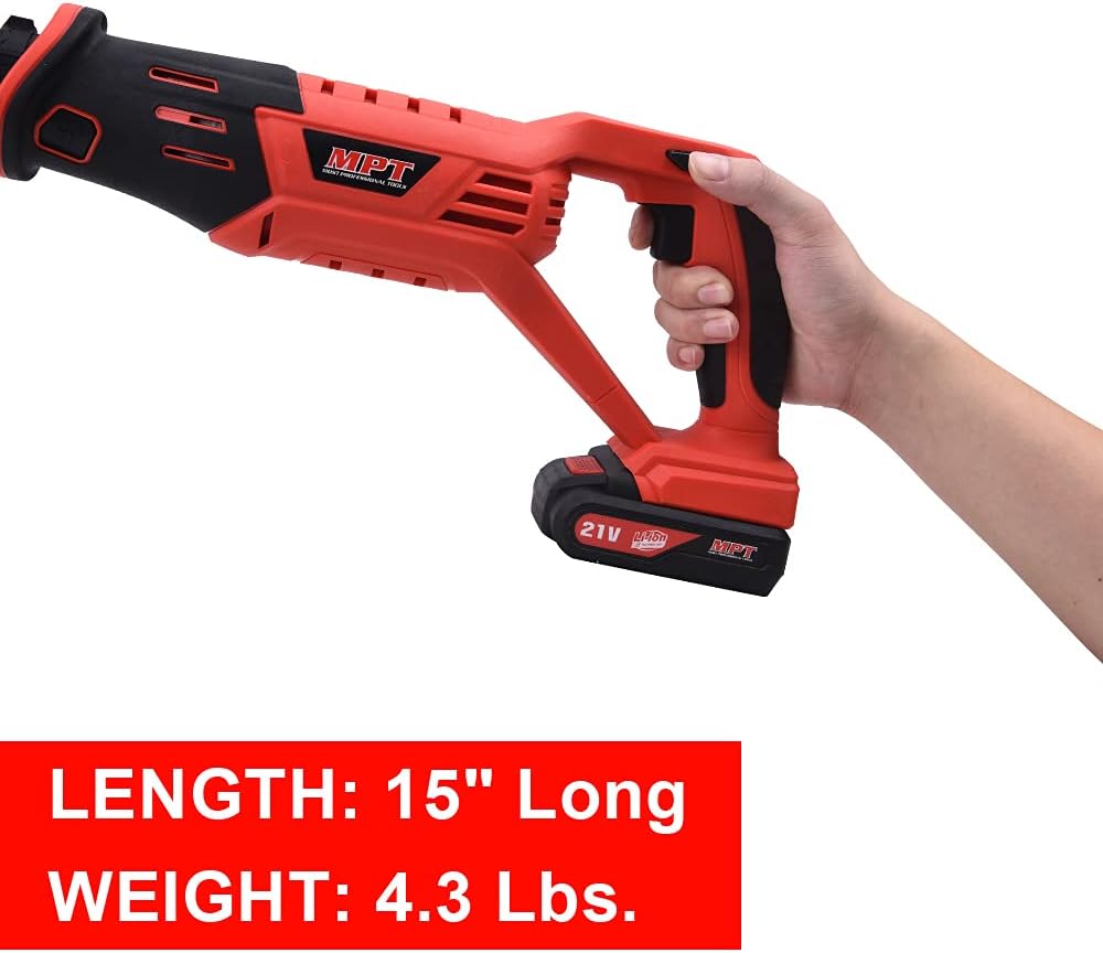 21V Cordless Reciprocating Saw with Battery and Charger X191
