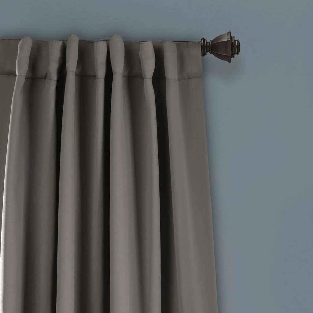 Blue 95" x 52" Insulated Back Tab Blackout Window Panel Pair B6327