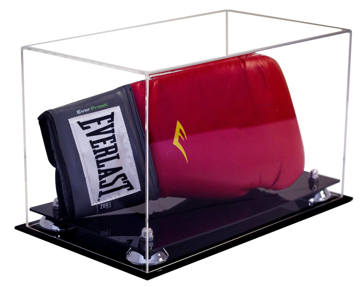 Acrylic Boxing Glove Display Case with Black Base A4363