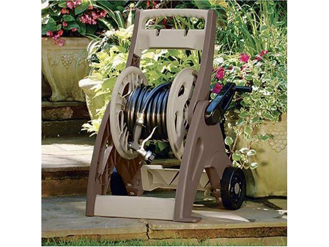 175' Resin Garden Hose Reel Cart with Leader Hose (2 Pack) L63492