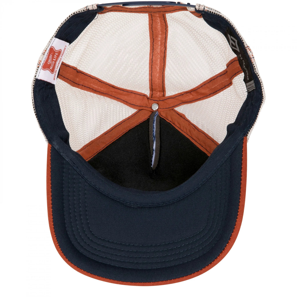 Vintage Label Mesh Back Snapback Hat A89751
