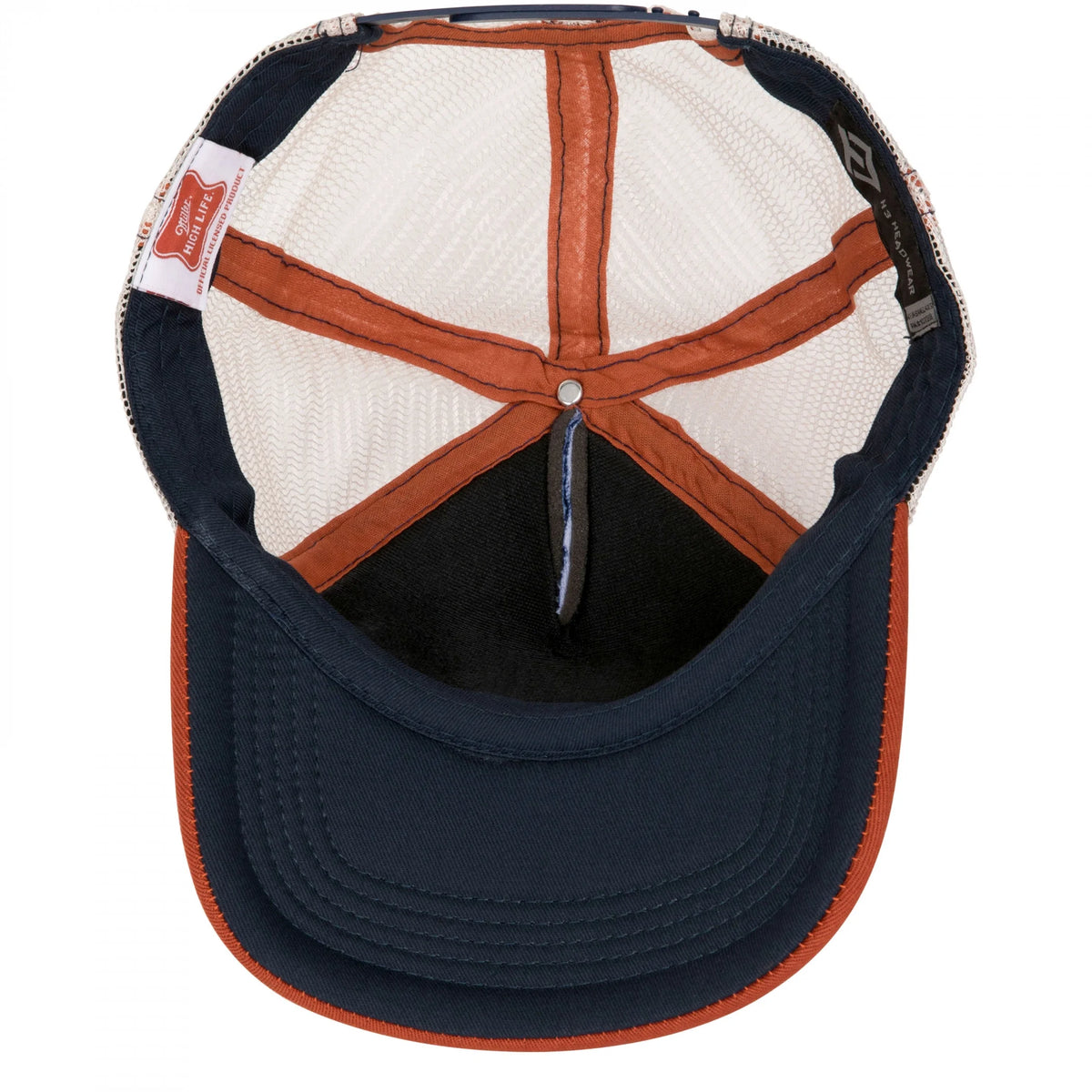 Vintage Label Mesh Back Snapback Hat A89751