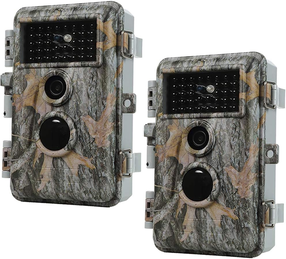 2-Pack Hunting Camera Game Cam 24MP 2.7K Night Vision Waterproof Q2297