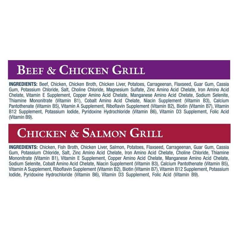 High Protein Beef & Salmon Adult Wet Dog Food Variety Pack Grain-Free W4497