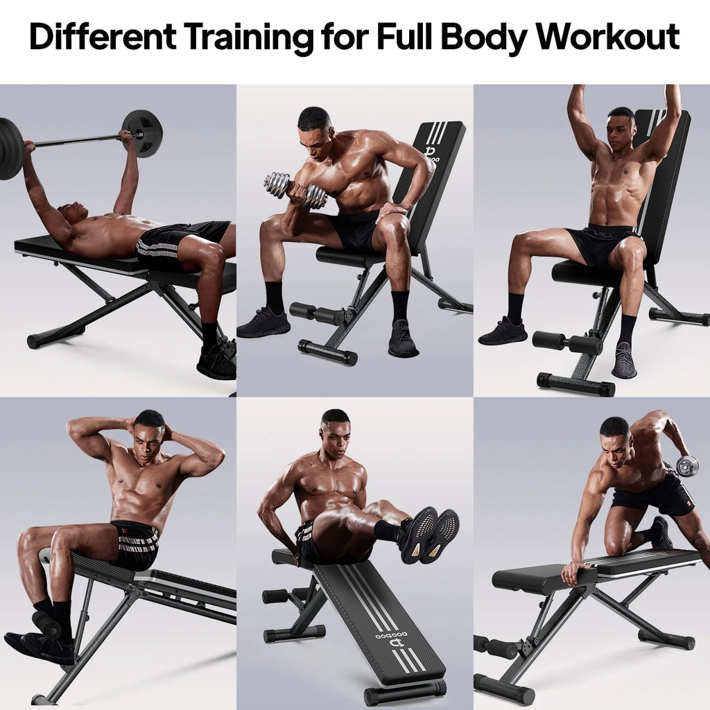 Foldable Adjustable Weight Bench D13964