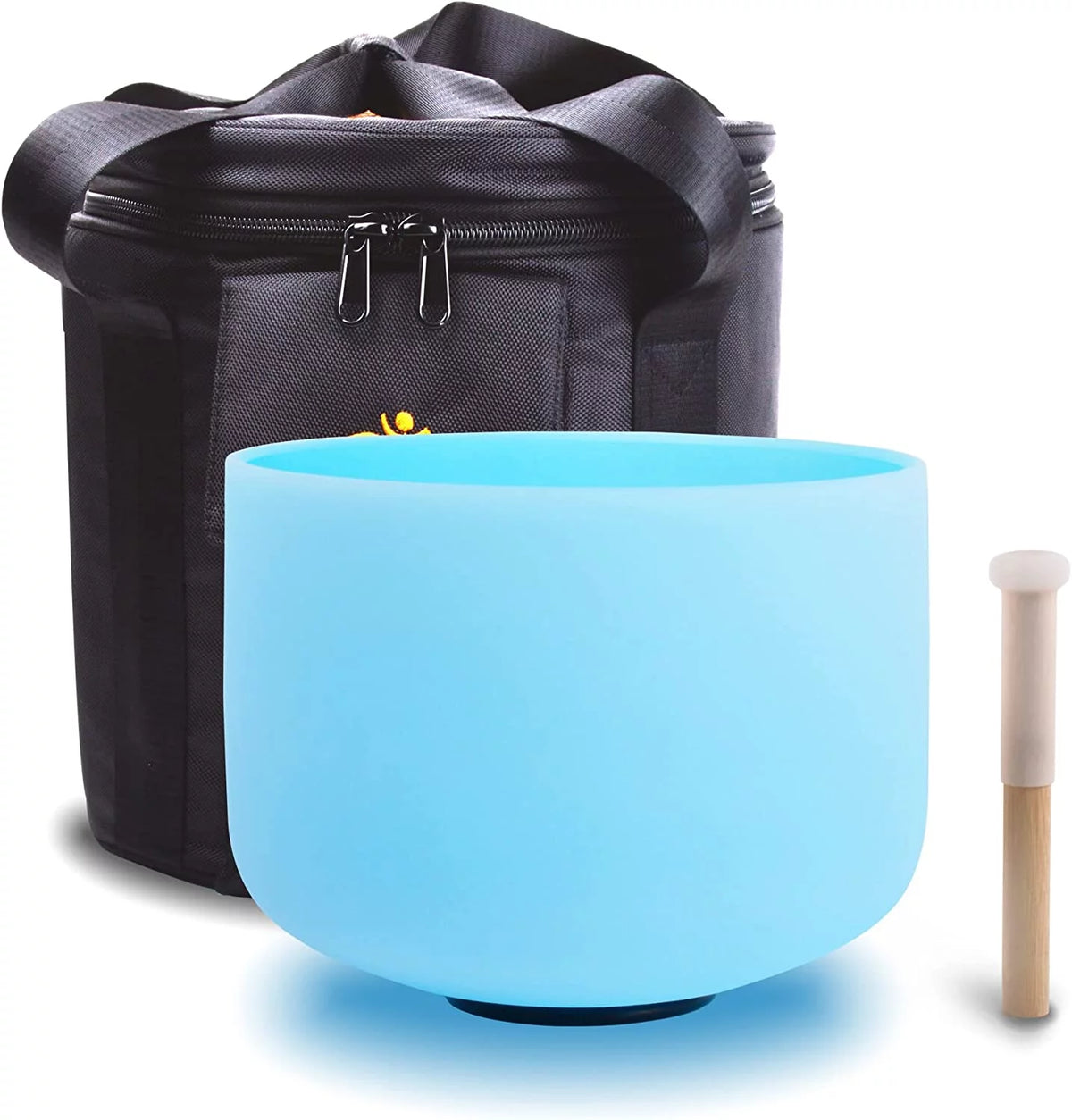 10 inch Frosted Quartz Crystal Singing Bowl with Carrying Bag and Mallet Set P676301