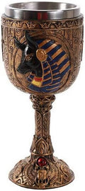 Golden Wine Goblet Stainless Steel Liner 6Oz I52305