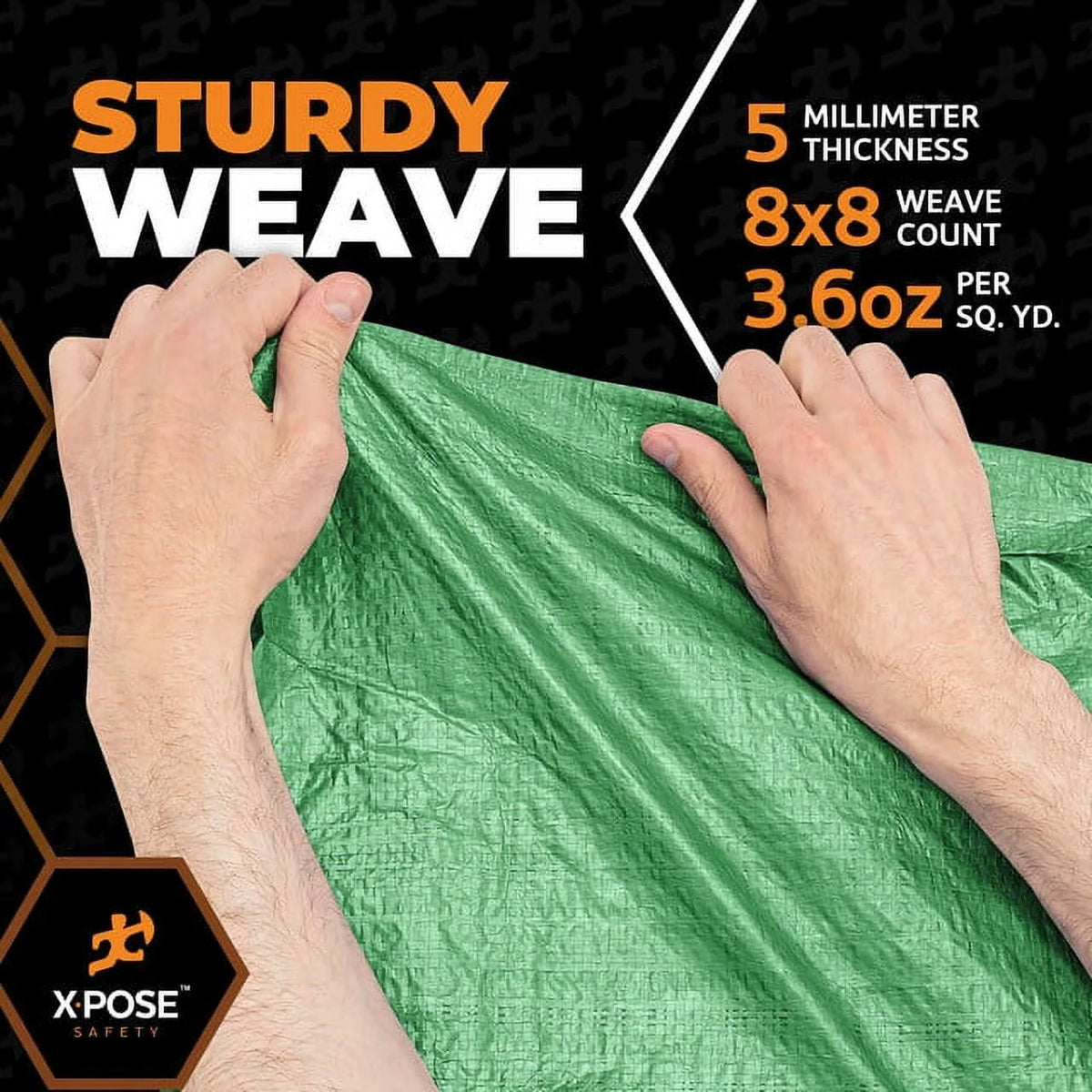 Blue 5' x 7' Waterproof Poly Tarp D245