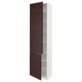White High Cabinet with Shelves and 2 Doors D207841
