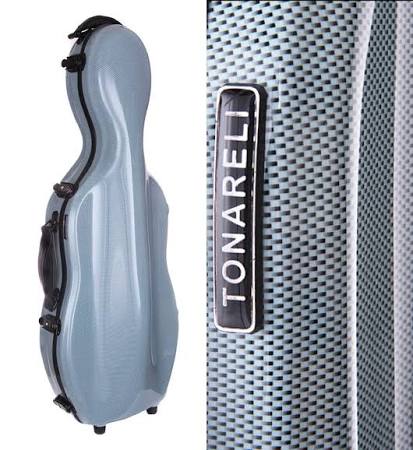 Blue Adjustable Viola Case with Wheels J7837