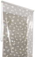 White Shower Roller Blind Empty Cassettes 128 x 240 cm Q1650