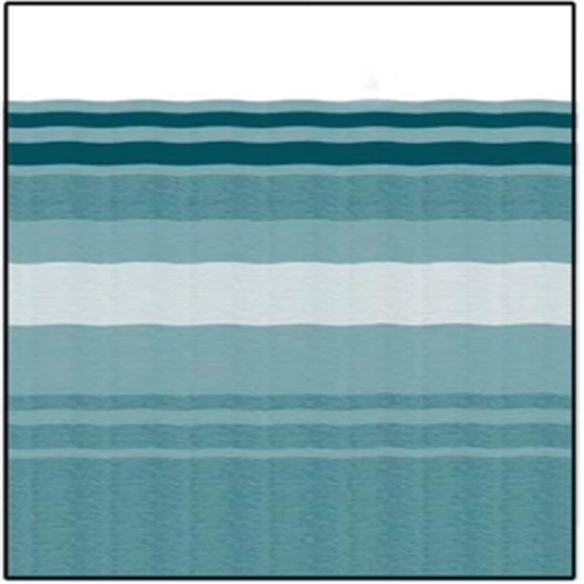 Teal Dune Stripe White Weatherguard K906