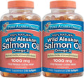 Omega-3 Wild Alaskan Salmon Oil 1000mg Softgels 2 Packs L3765