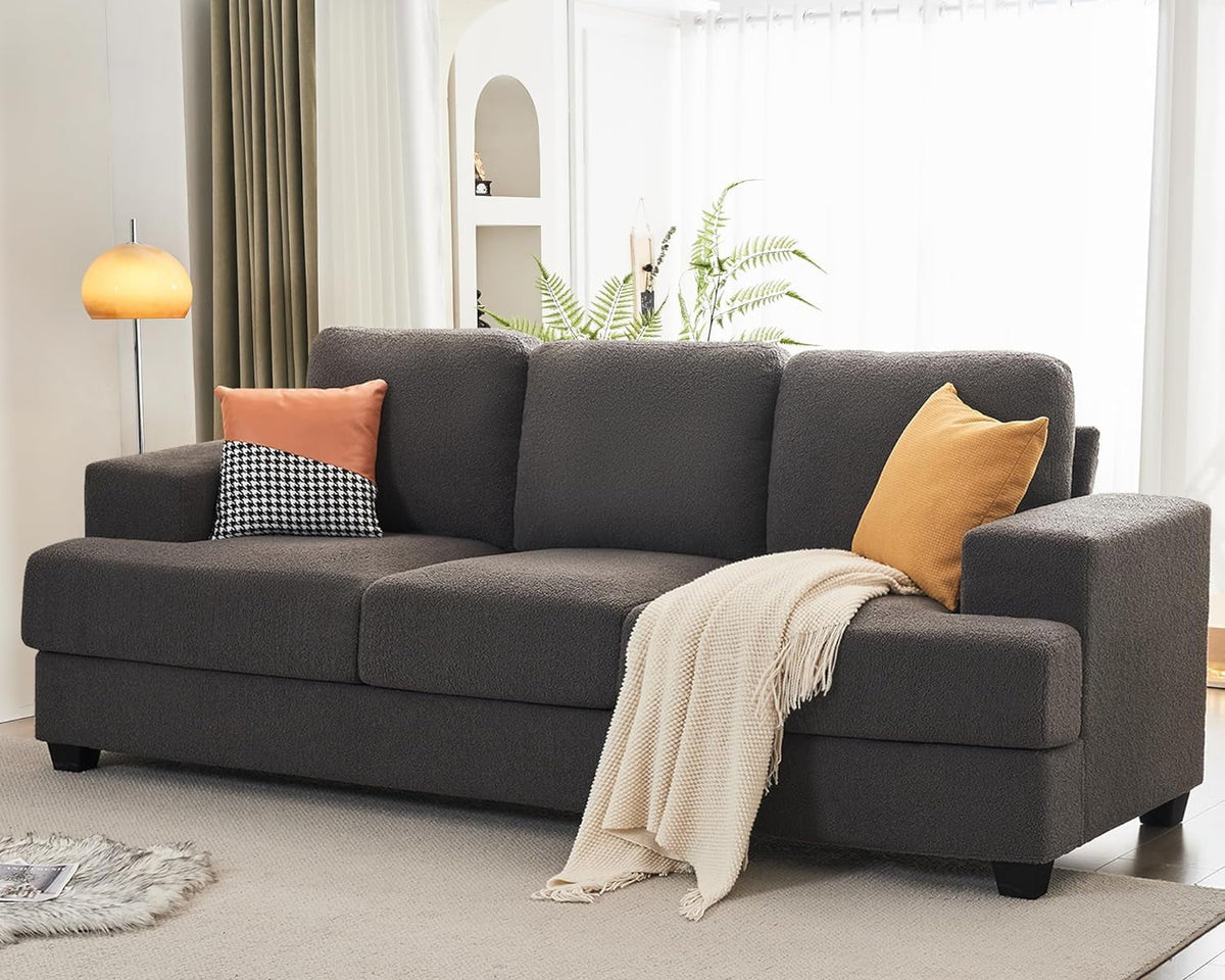89 inch Grey Chenille 3 Seater Sofa M569601