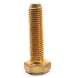 3/8 inch-16 x 1 1/2 inch Coarse Thread Grade 8 Hex Cap Screw, Alloy Steel Yellow Zinc Plated, Pk 100 D445