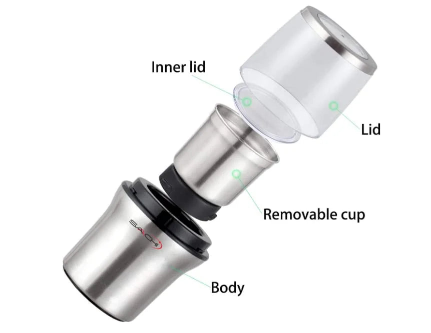 2-in-1 Electric Coffee Grinder and Wet Dry Spice Grinder V79008