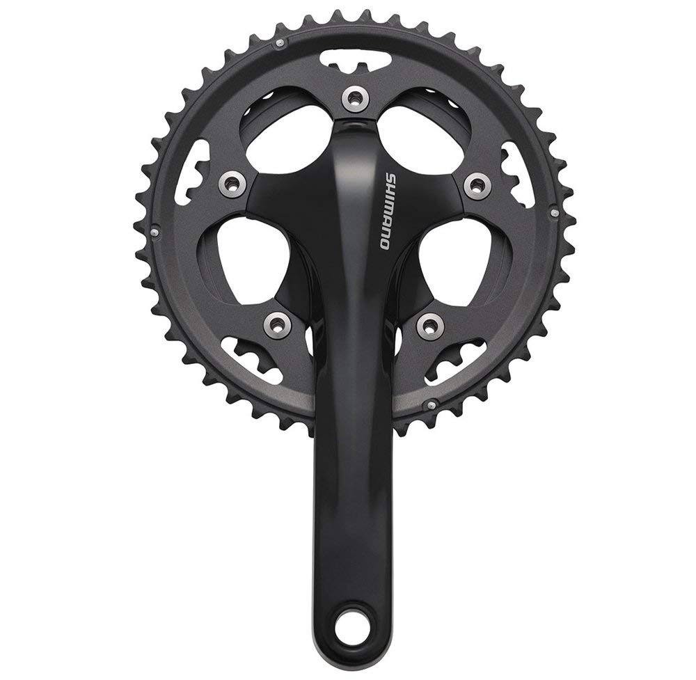 Black 175 x 36/46 10-Speed Double Road Bicycle Crank Set Z627